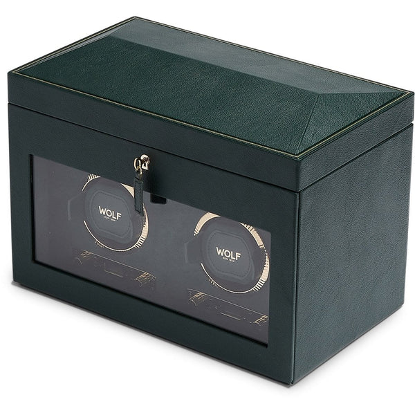 WOLF British Racing Green Double Watch Winder