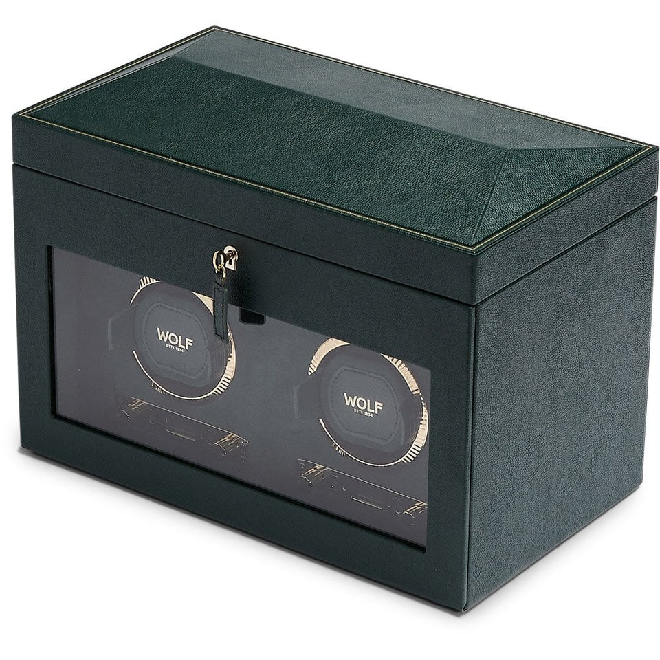 WOLF British Racing Green Double Watch Winder