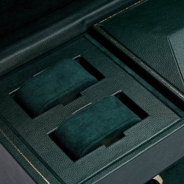 WOLF British Racing Green Triple Watch Winder