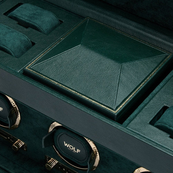 WOLF British Racing Green Triple Watch Winder