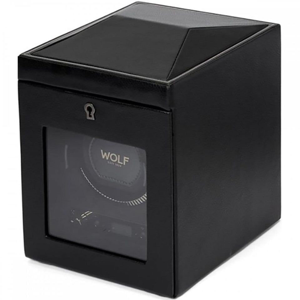 WOLF British Racing Single Watch Winder No Storage - Black