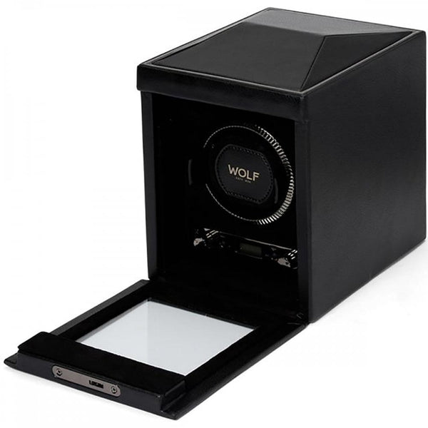 WOLF British Racing Single Watch Winder No Storage - Black