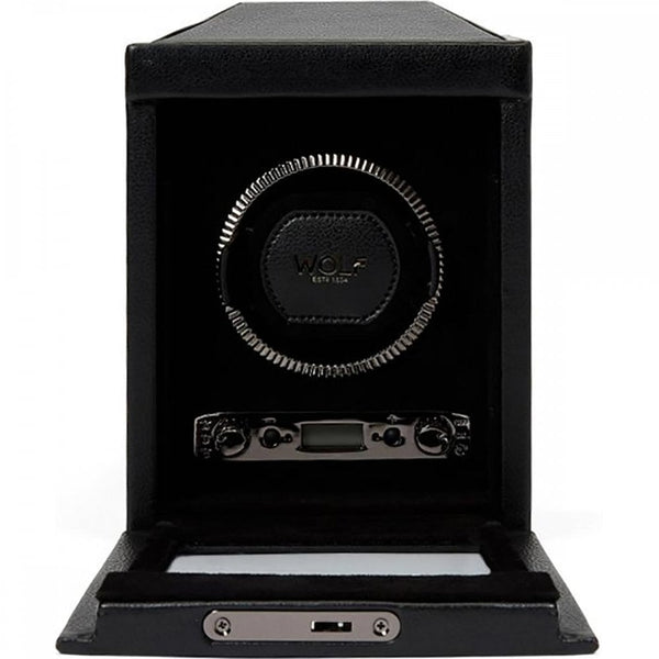 WOLF British Racing Single Watch Winder No Storage - Black