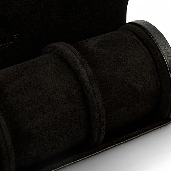 WOLF British Racing Triple Watch Roll - Black