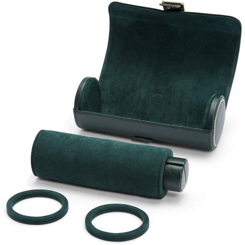 WOLF British Racing Triple Watch Roll - Green