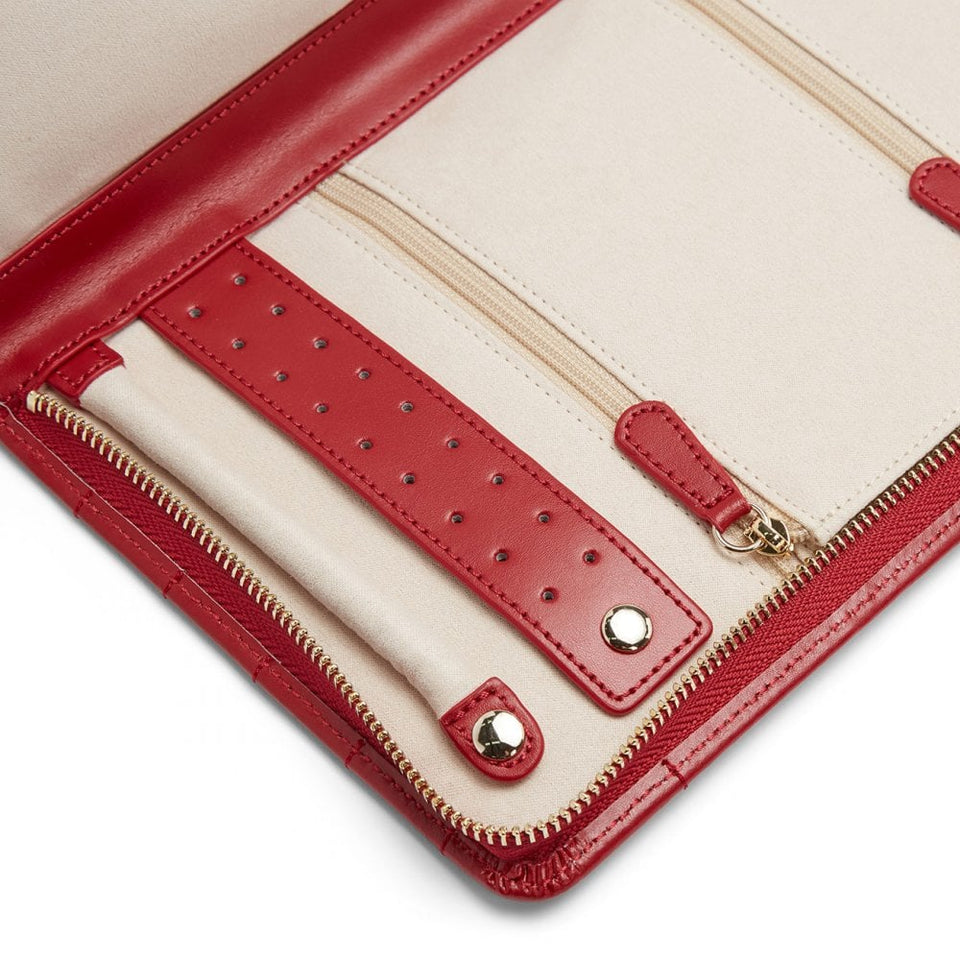 WOLF Caroline Red Large Jewellery Portfolio