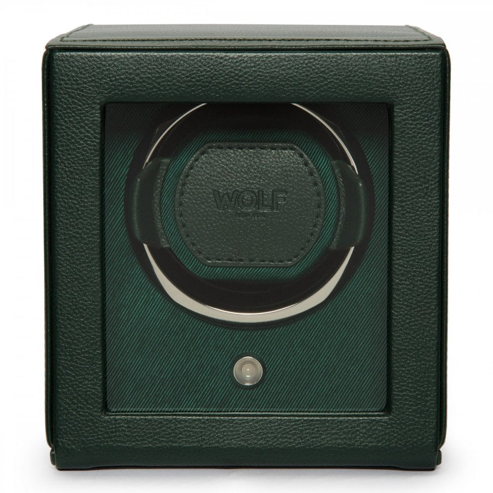 WOLF Hunter Green Cub Watch Winder With Cover