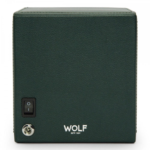 WOLF Hunter Green Cub Watch Winder With Cover