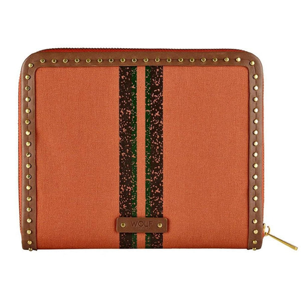 WOLF Ida Orange Travel Zip Jewellery Portfolio