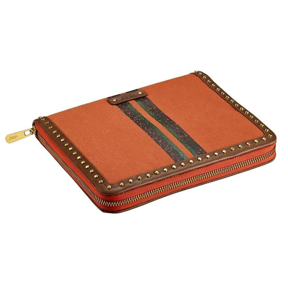 WOLF Ida Orange Travel Zip Jewellery Portfolio