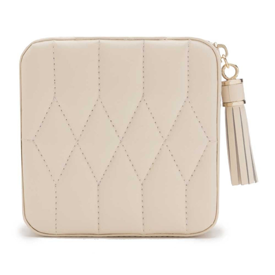 WOLF Ivory Caroline Zip Travel Case