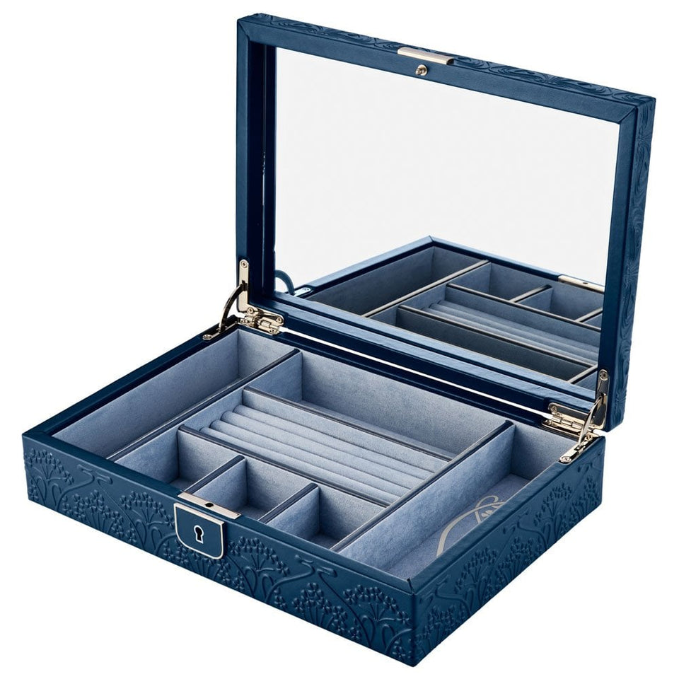WOLF Liberty All Over Lanthe Medium Navy Jewellery Box