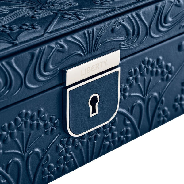 WOLF Liberty All Over Lanthe Medium Navy Jewellery Box