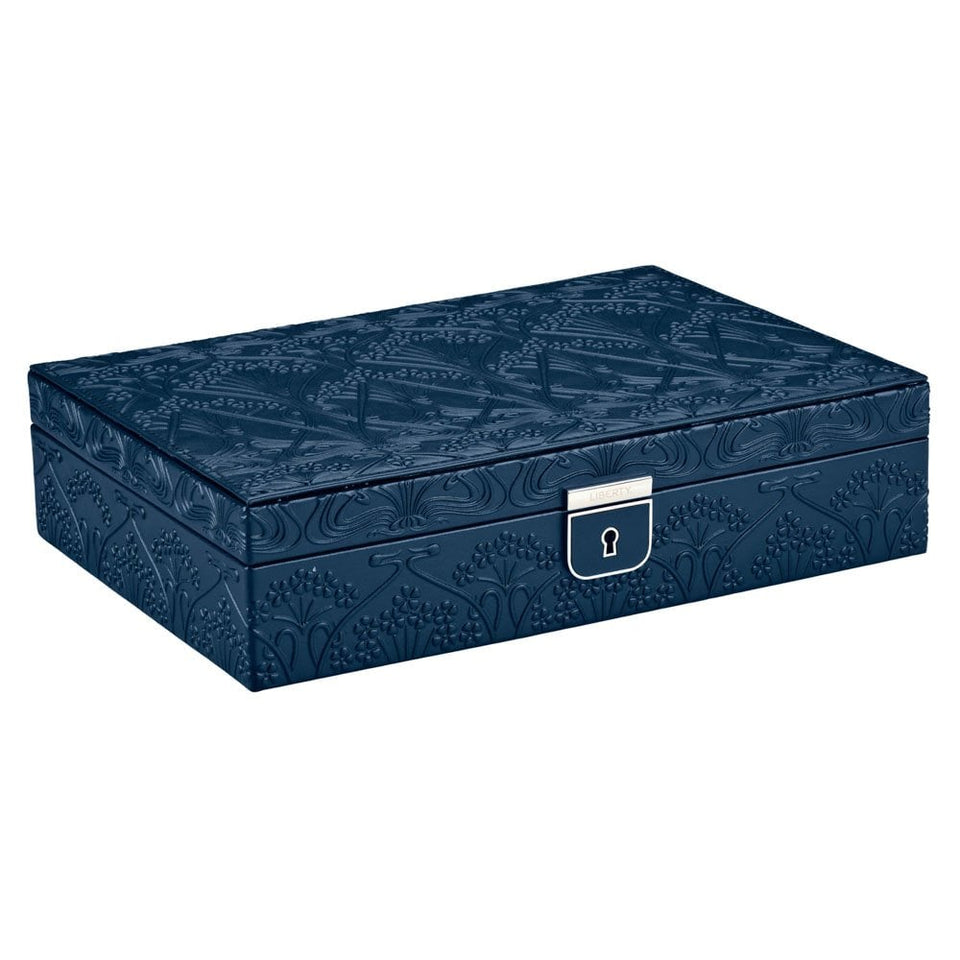 WOLF Liberty All Over Lanthe Medium Navy Jewellery Box