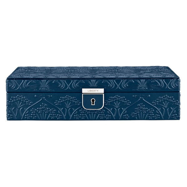 WOLF Liberty All Over Lanthe Medium Navy Jewellery Box