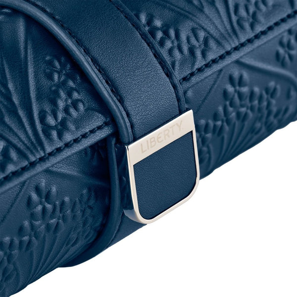 WOLF Liberty All Over Lanthe Navy Triple Watch Roll