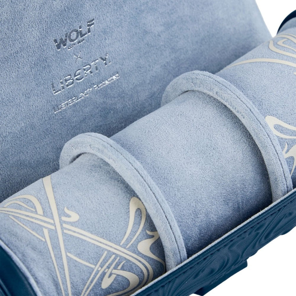 WOLF Liberty All Over Lanthe Navy Triple Watch Roll