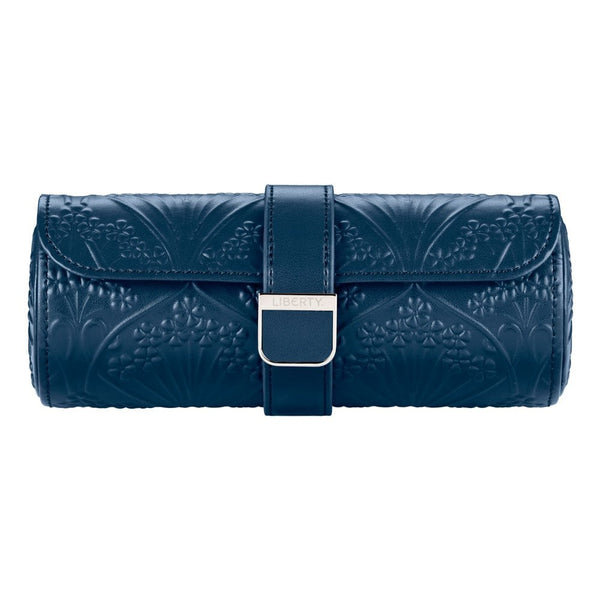WOLF Liberty All Over Lanthe Navy Triple Watch Roll