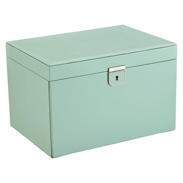 WOLF Liberty Julia Interior Print Large Sage Green Jewellery Box