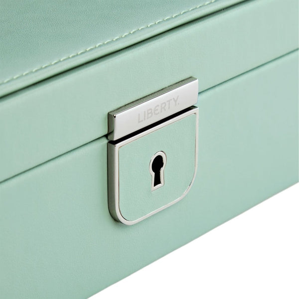 WOLF Liberty Julia Interior Print Medium Sage Green Jewellery Box