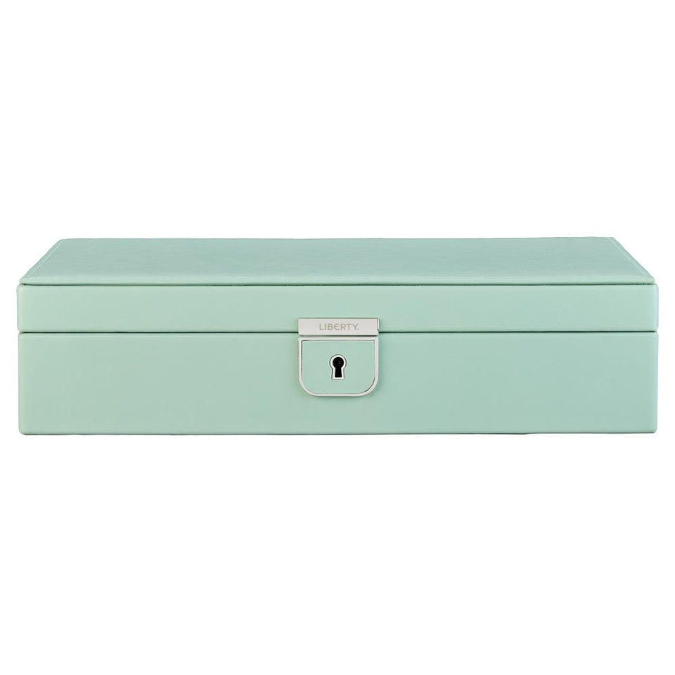 WOLF Liberty Julia Interior Print Medium Sage Green Jewellery Box