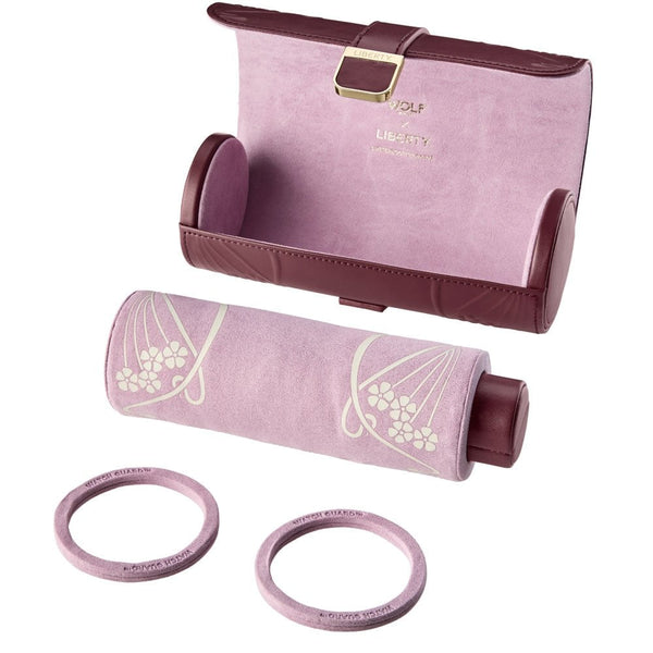 WOLF Liberty Lanthe Burgundy Triple Watch Roll