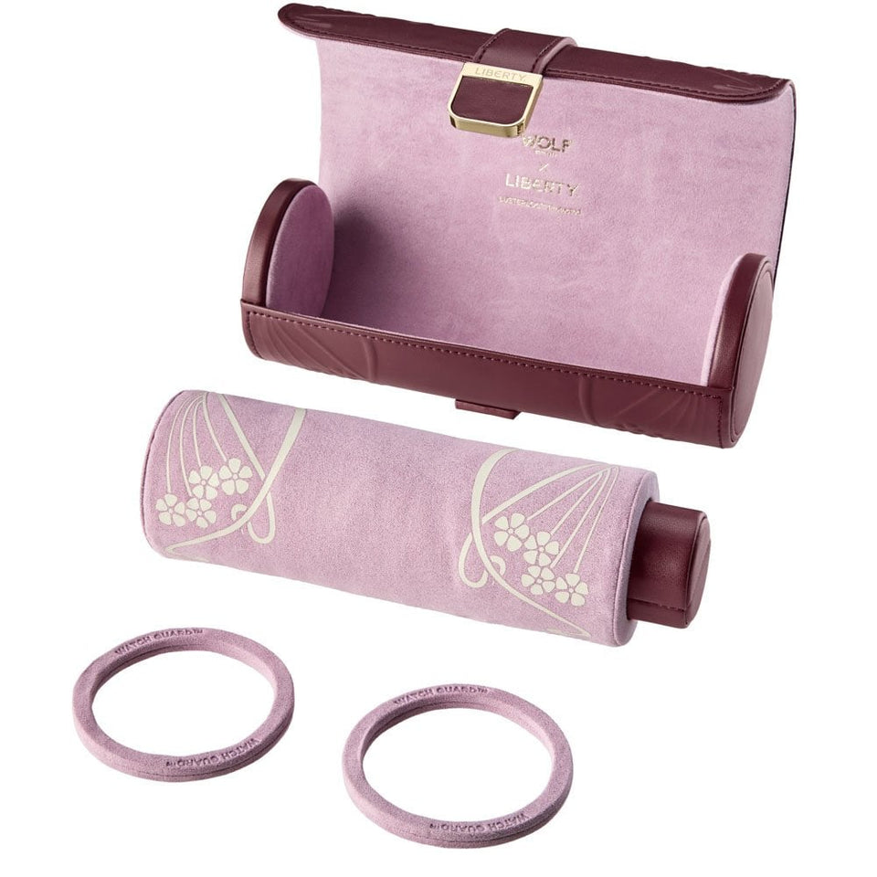 WOLF Liberty Lanthe Burgundy Triple Watch Roll