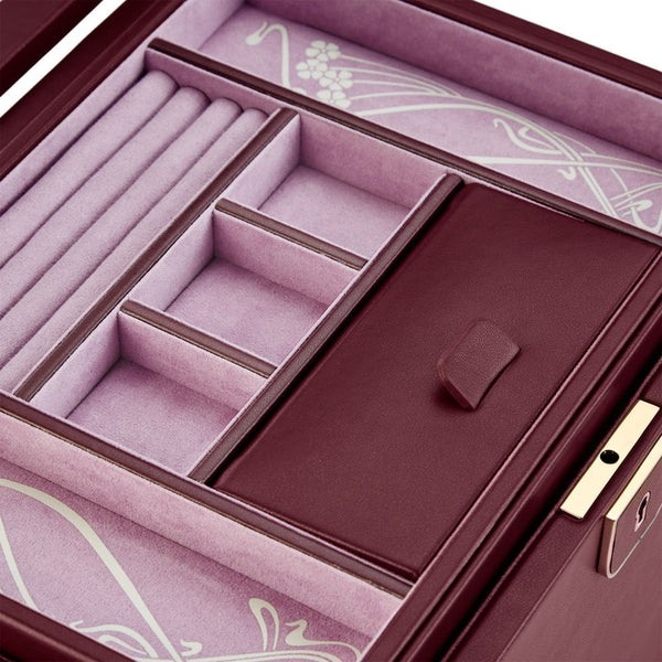 WOLF Liberty Lanthe Large Burgundy Jewellery Box