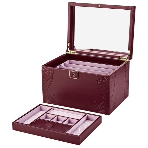 WOLF Liberty Lanthe Large Burgundy Jewellery Box