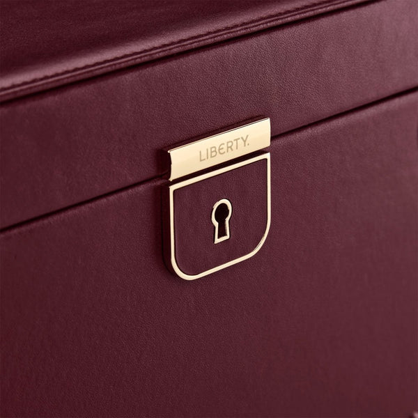 WOLF Liberty Lanthe Large Burgundy Jewellery Box