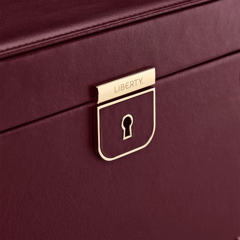 WOLF Liberty Lanthe Large Burgundy Jewellery Box