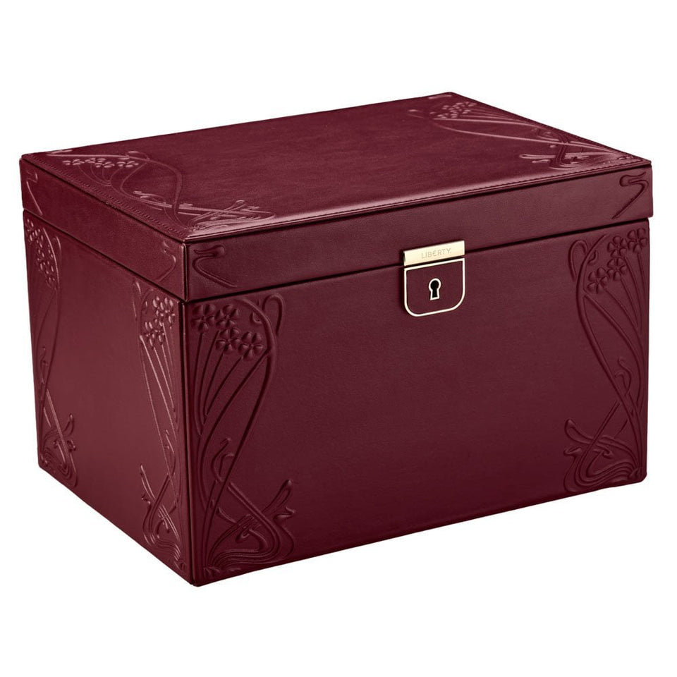 WOLF Liberty Lanthe Large Burgundy Jewellery Box