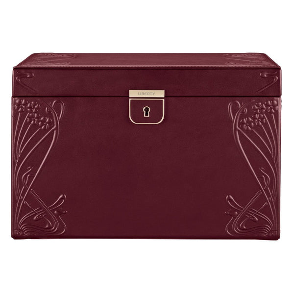 WOLF Liberty Lanthe Large Burgundy Jewellery Box