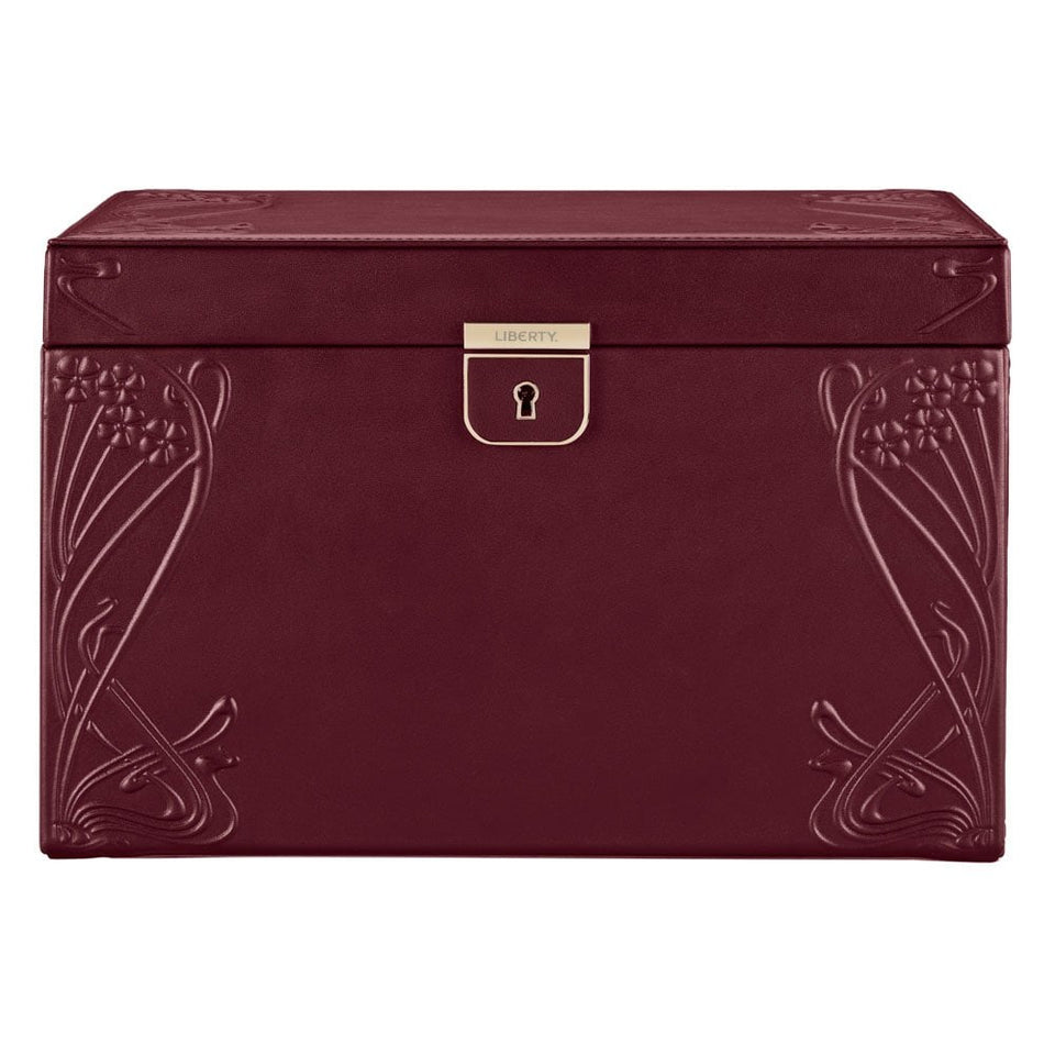 WOLF Liberty Lanthe Large Burgundy Jewellery Box