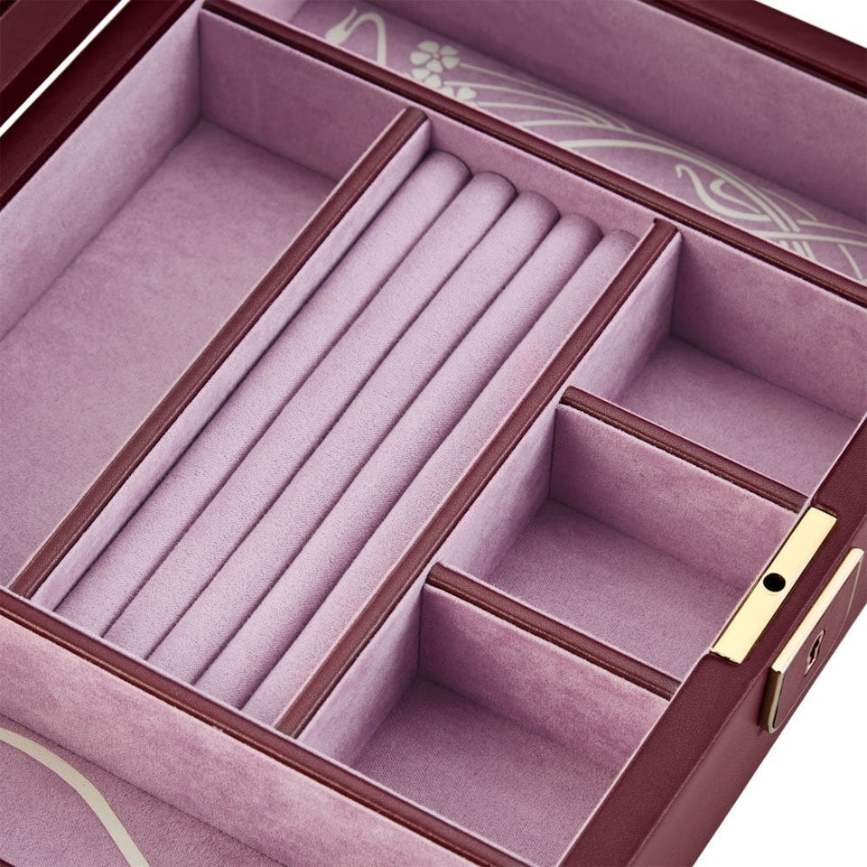 WOLF Liberty Lanthe Medium Burgundy Jewellery Box