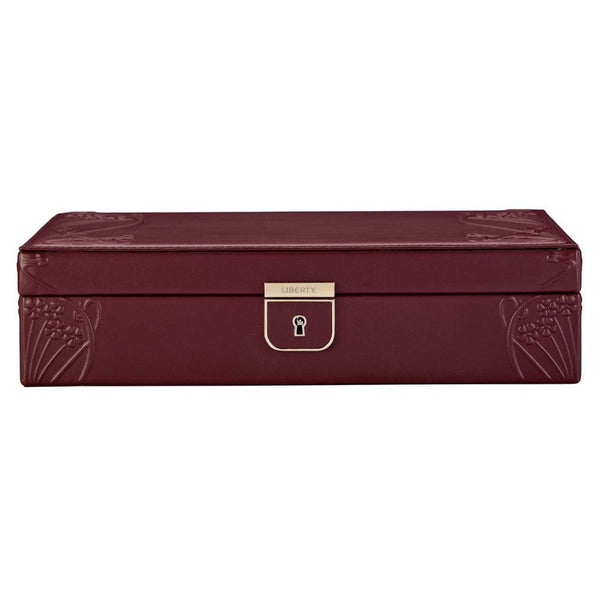 WOLF Liberty Lanthe Medium Burgundy Jewellery Box