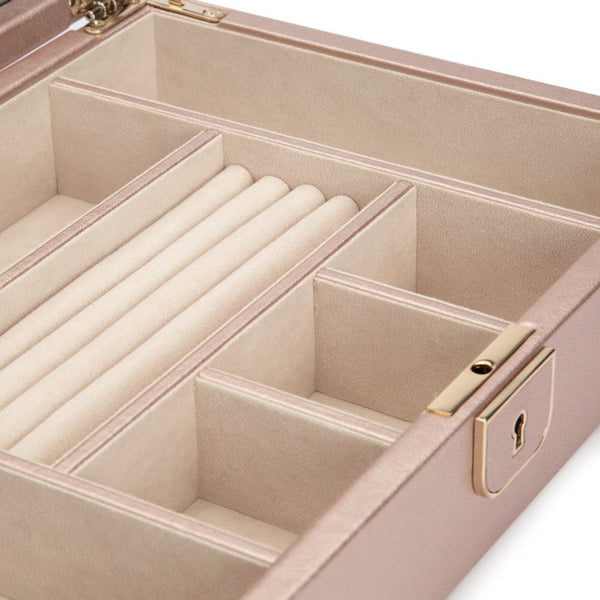 WOLF Palermo Medium Pink Jewellery Box