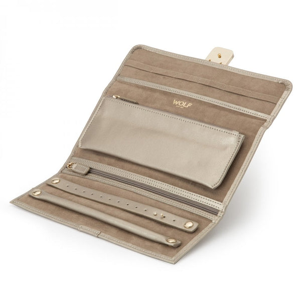 WOLF Palermo Pewter Jewellery Roll