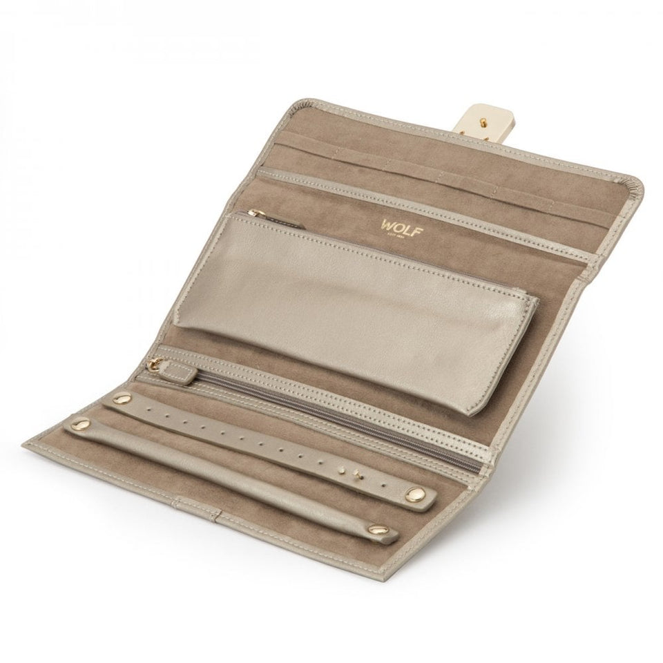WOLF Palermo Pewter Jewellery Roll