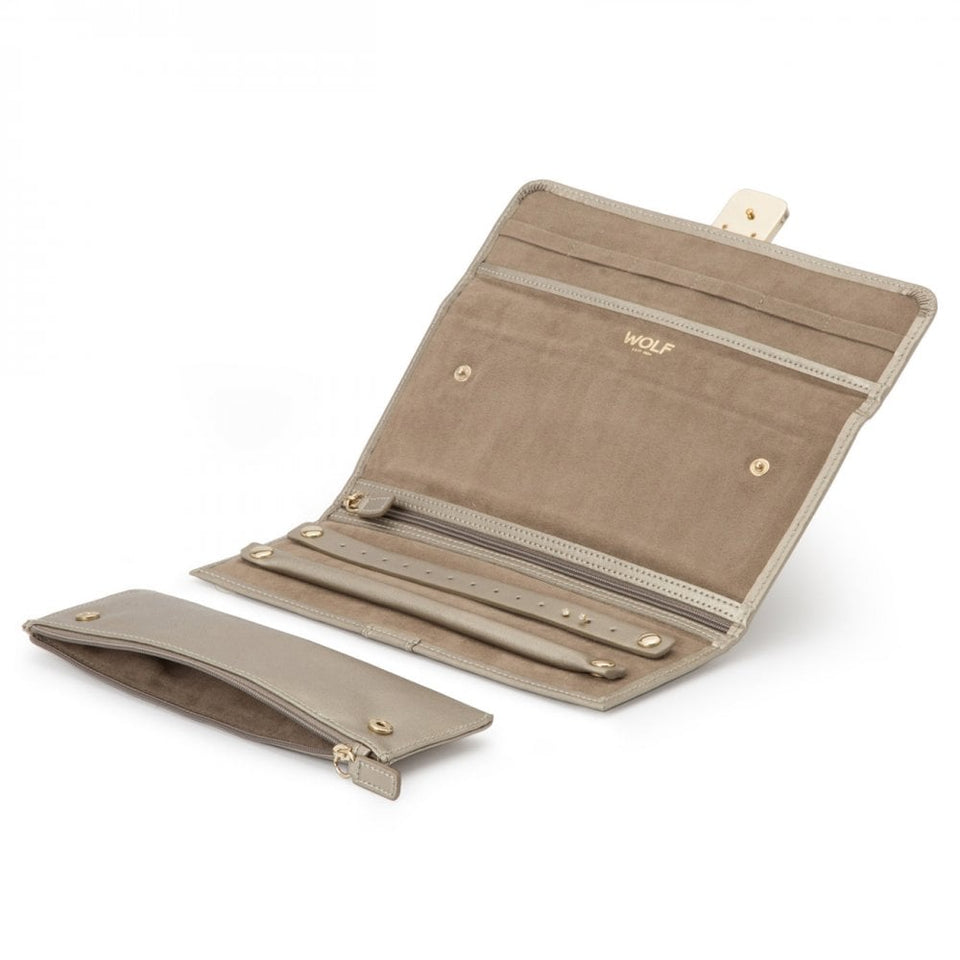 WOLF Palermo Pewter Jewellery Roll