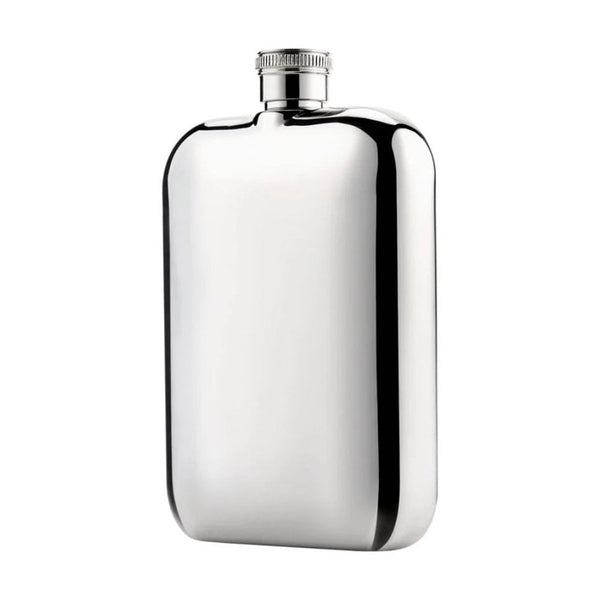 WOLF Philipp Black Vegan Leather Hip Flask