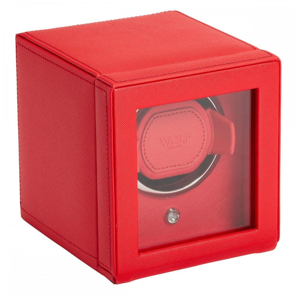 WOLF Red Cub Watch Winder With Cover