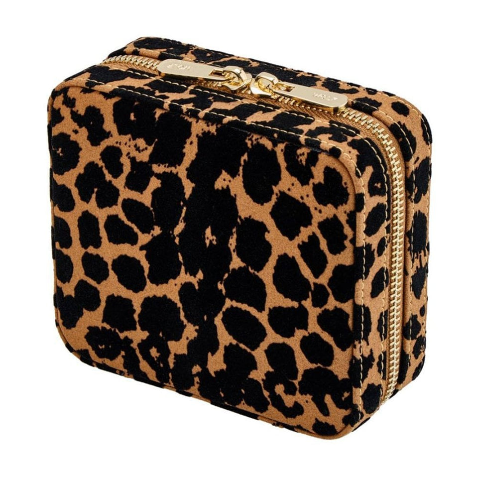 WOLF Savanna Leopard Print Zip Jewellery Case