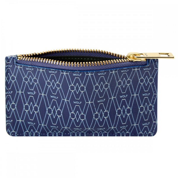 WOLF Signature Vegan Blue Zip Case
