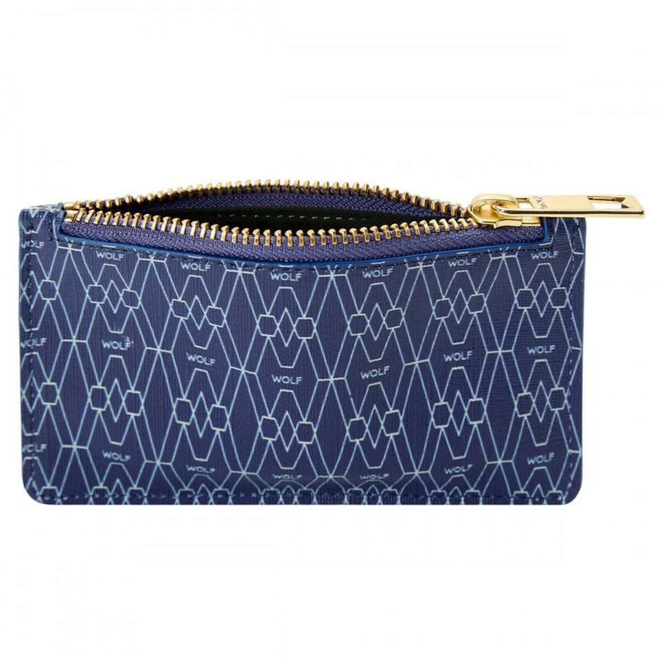 WOLF Signature Vegan Blue Zip Case