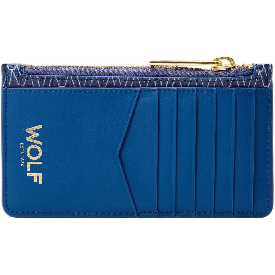 WOLF Signature Vegan Blue Zip Case