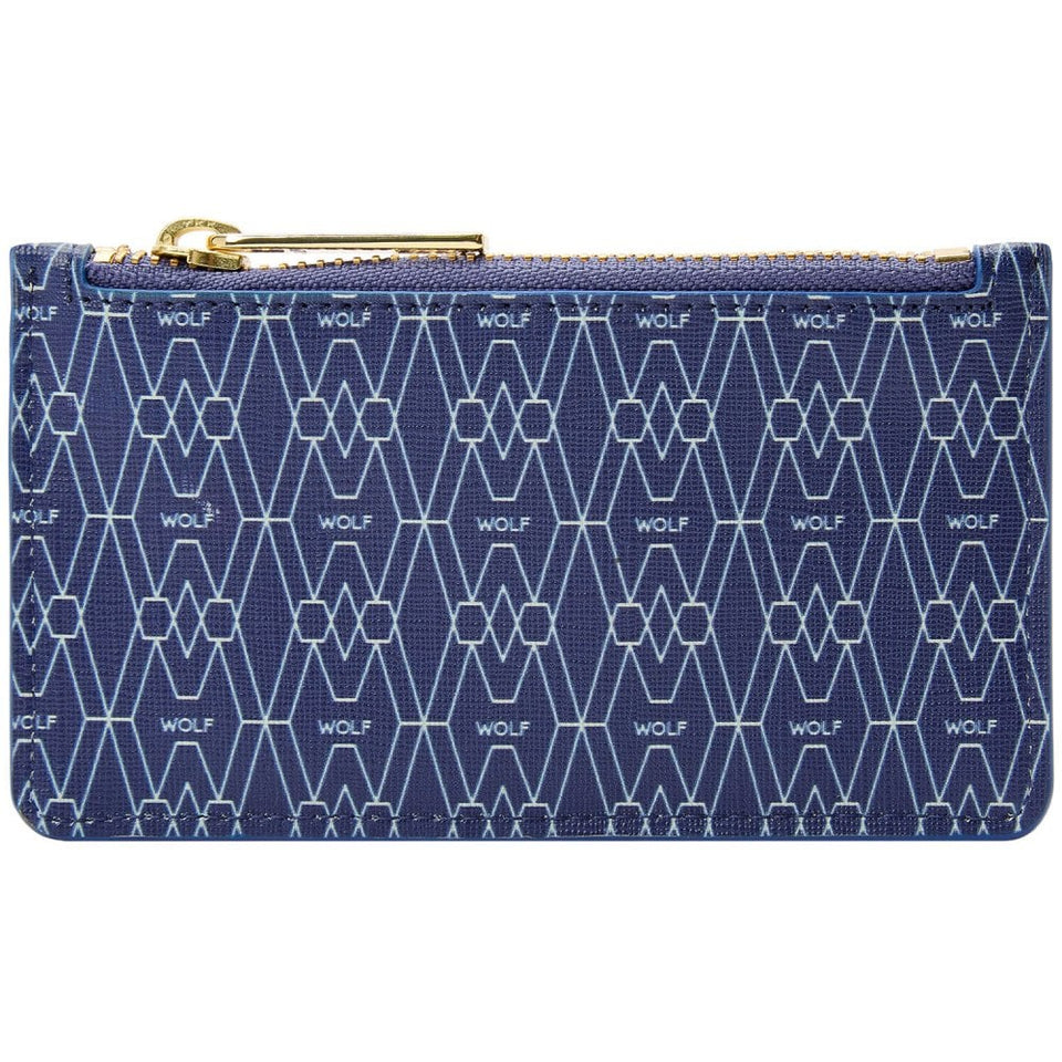 WOLF Signature Vegan Blue Zip Case