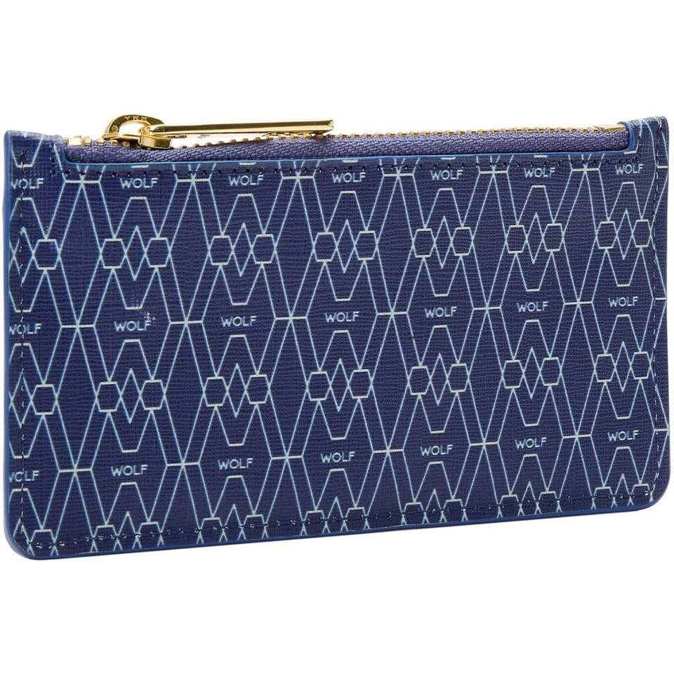 WOLF Signature Vegan Blue Zip Case