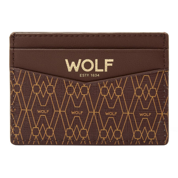 WOLF Signature Vegan Brown Cardholder