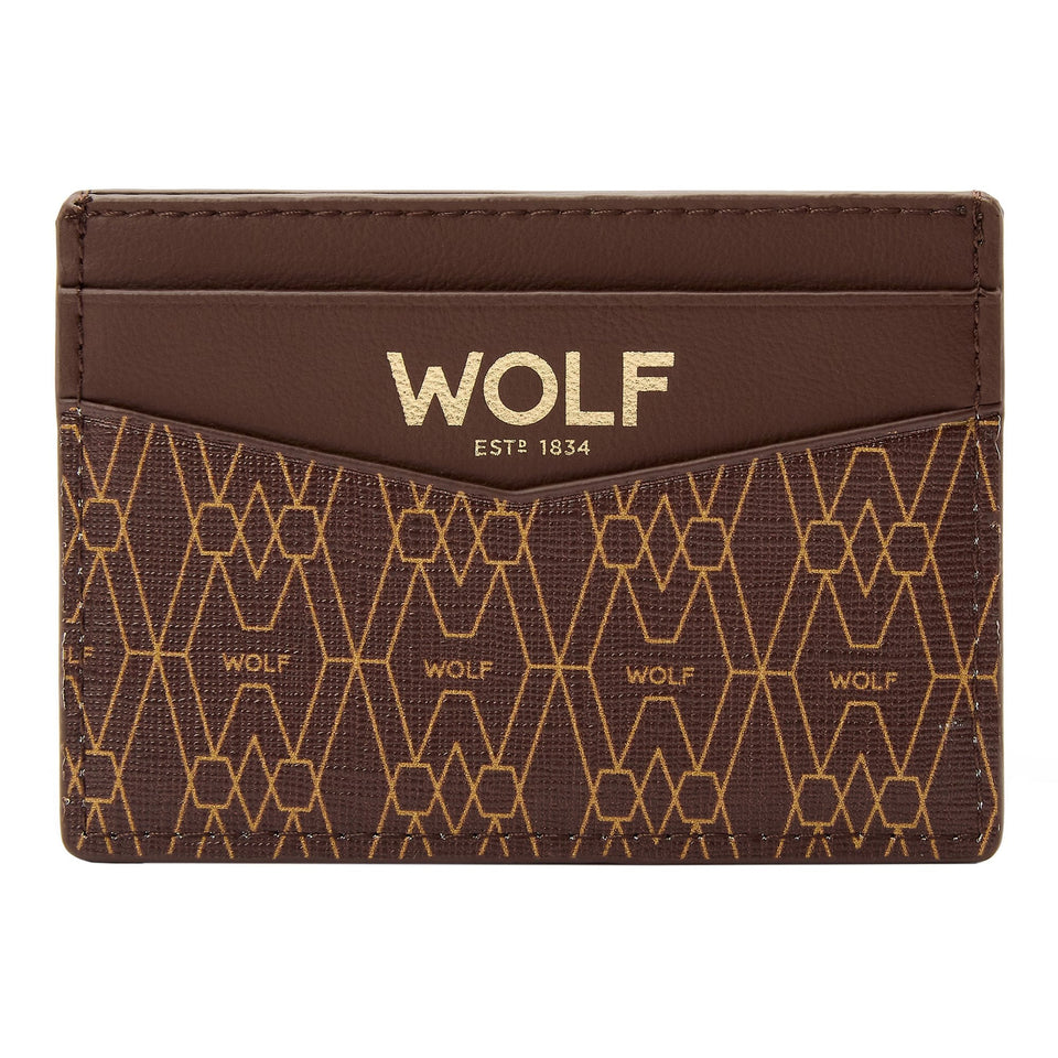 WOLF Signature Vegan Brown Cardholder